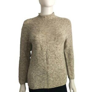 Libra Wool Blend Oatmeal Pullover Sweater Small